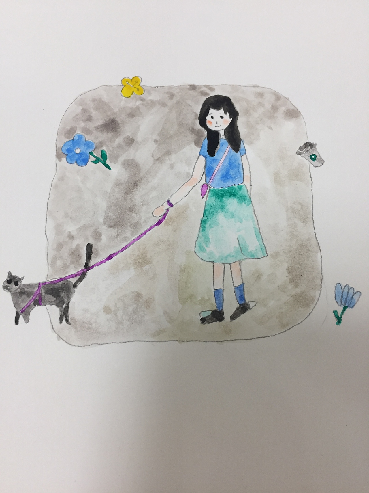 孕期画的一些闲画（图ZMTI0NjAwMDQ4） - 绘本 - 站酷设计师花樱的故事原创素材 - 站酷ZCOOL