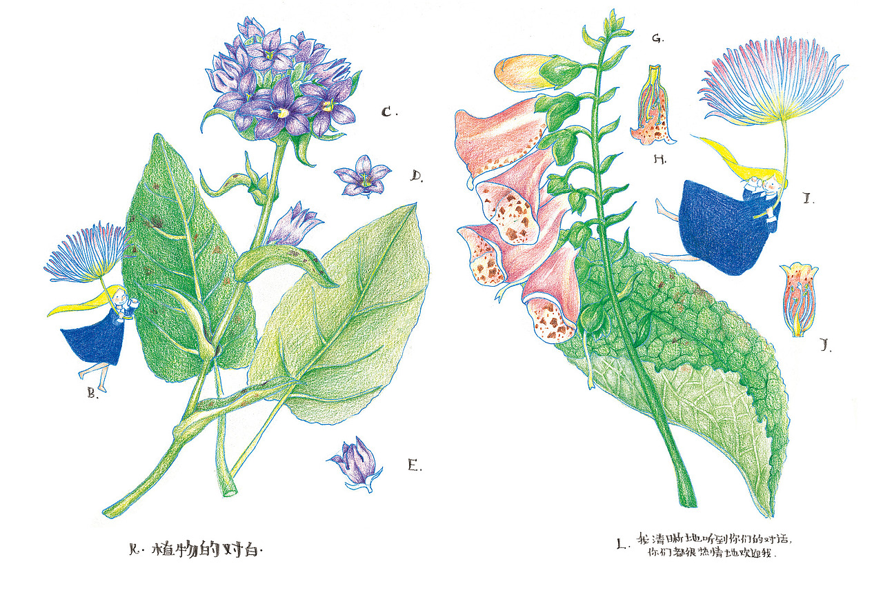 【绘本】少女和诗（中篇）——跋山涉水的诗意（图ZMjU2MjI4Mzcy） - 绘本 - 站酷设计师游木虞原创素材 - 站酷ZCOOL