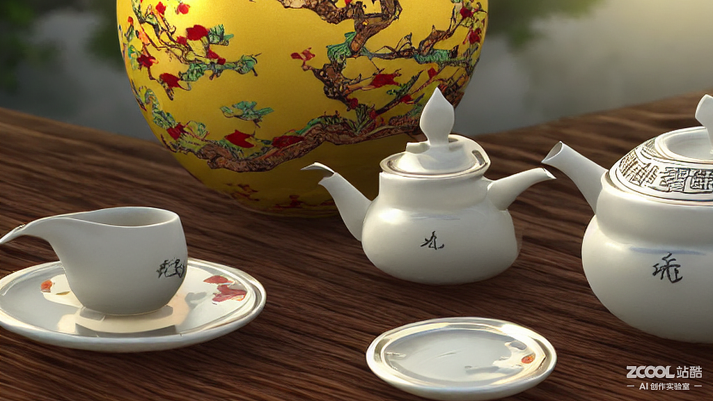 #AI创作实验室#禅意,茶具