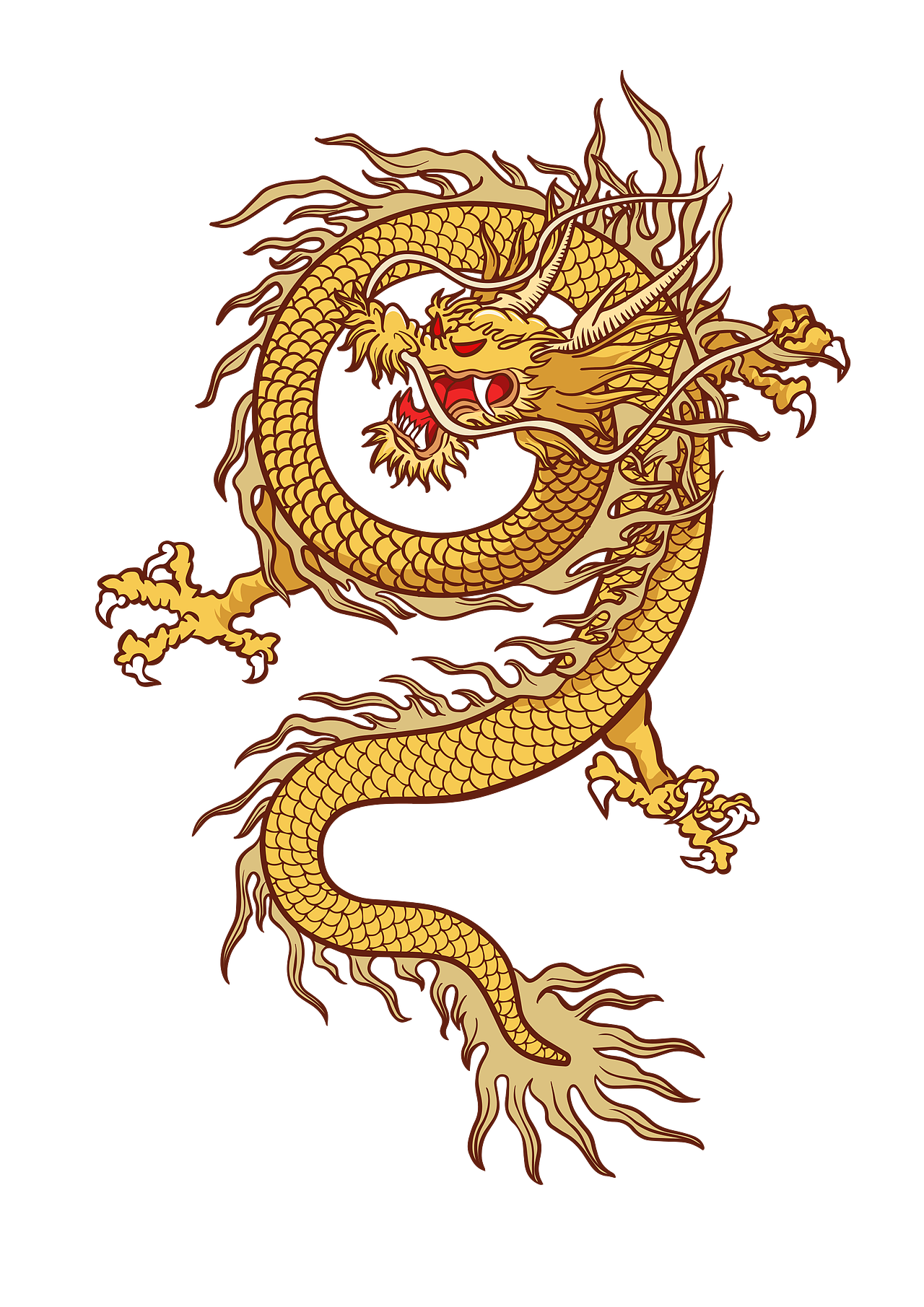 龙元素的图案设计