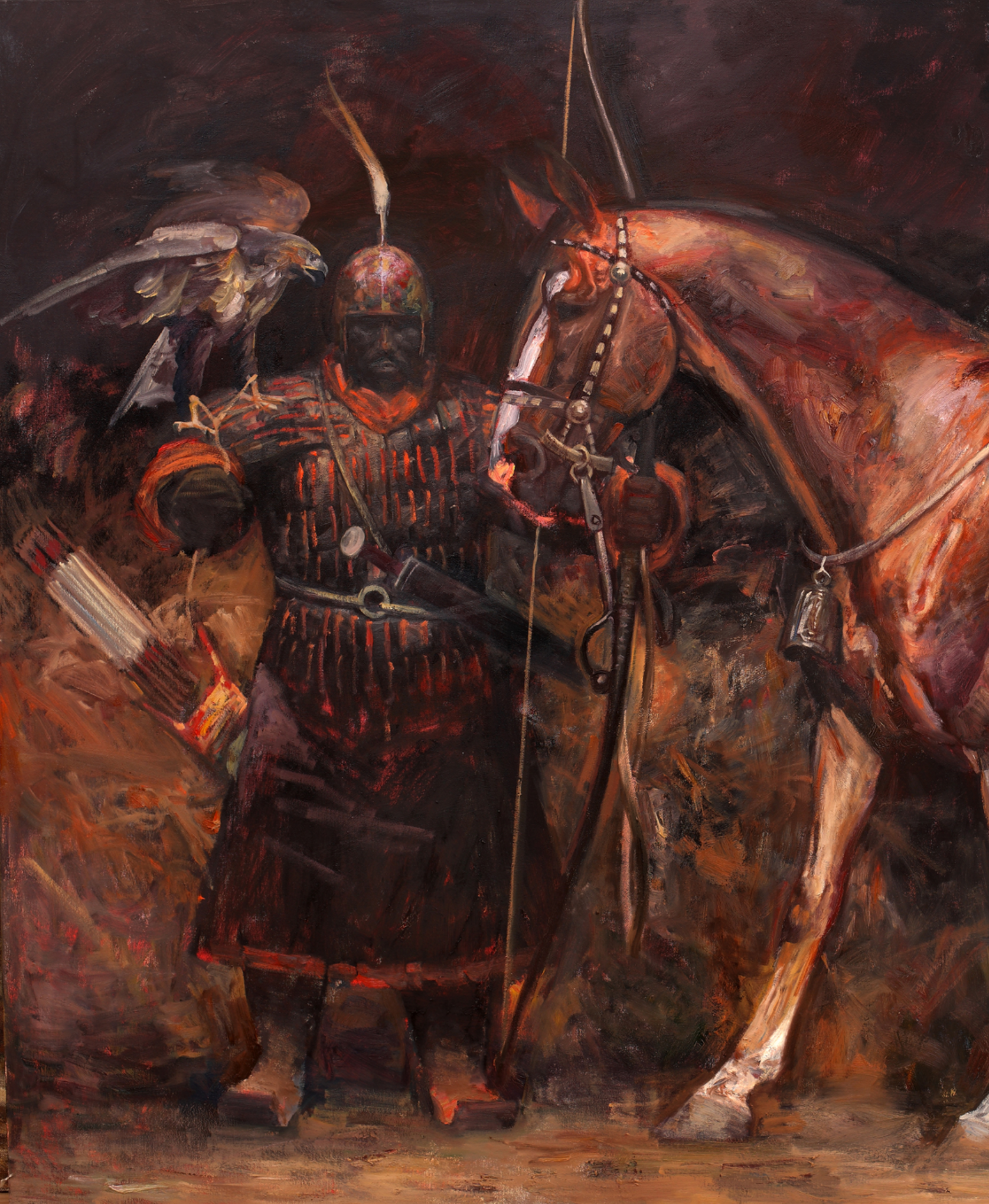 油画作品《汉风》_王可伟-站酷zcool