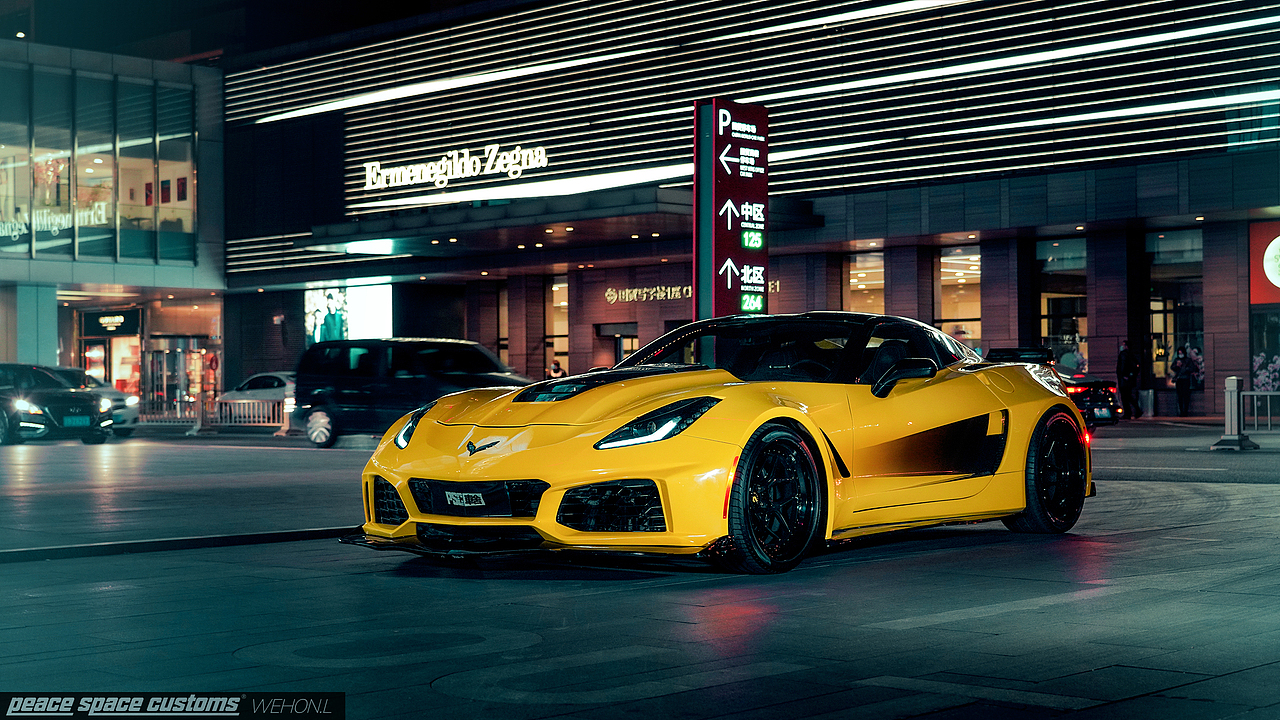 汽车摄影:雪佛兰 科尔维特 c7