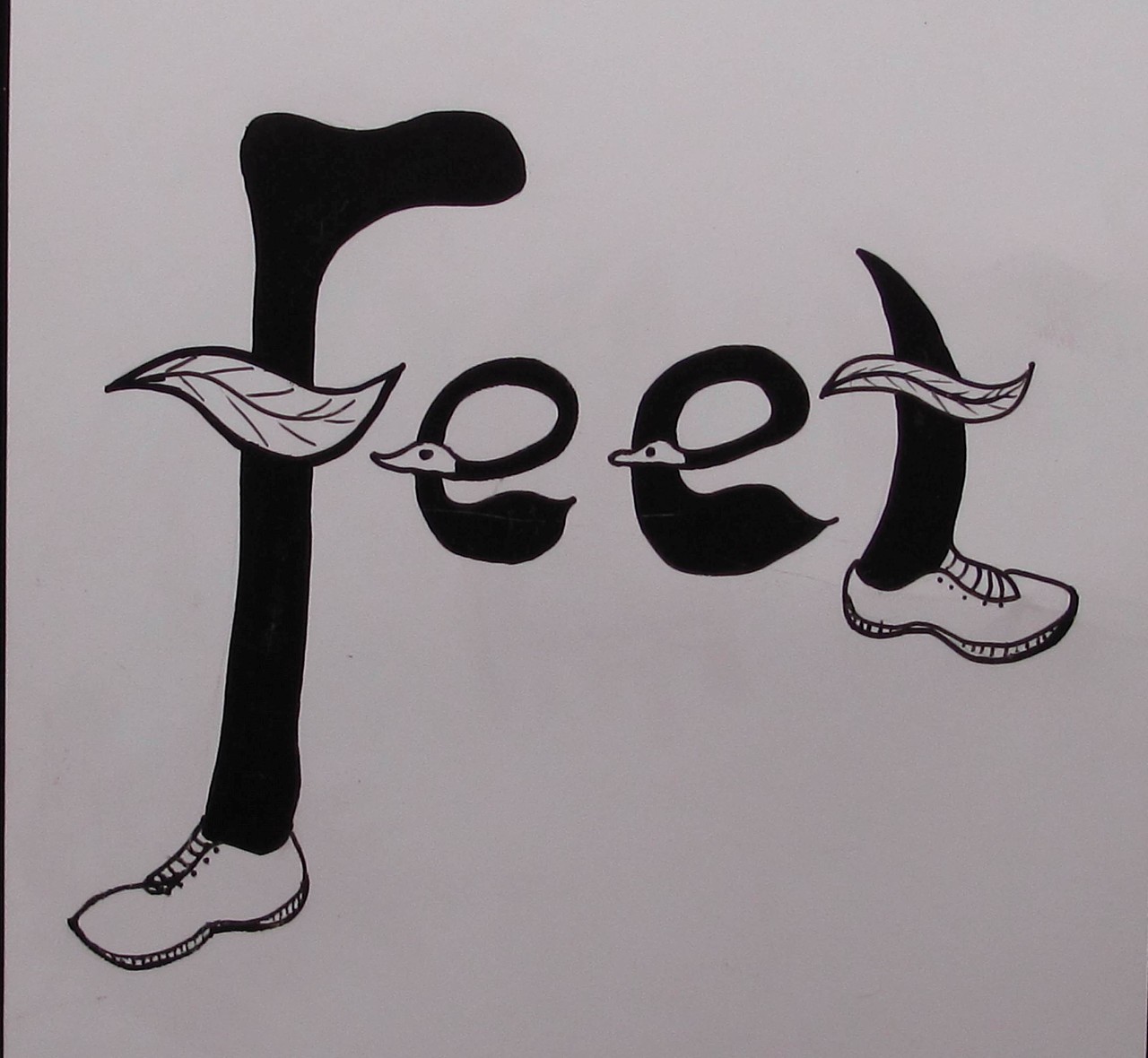 图文结合"feet"