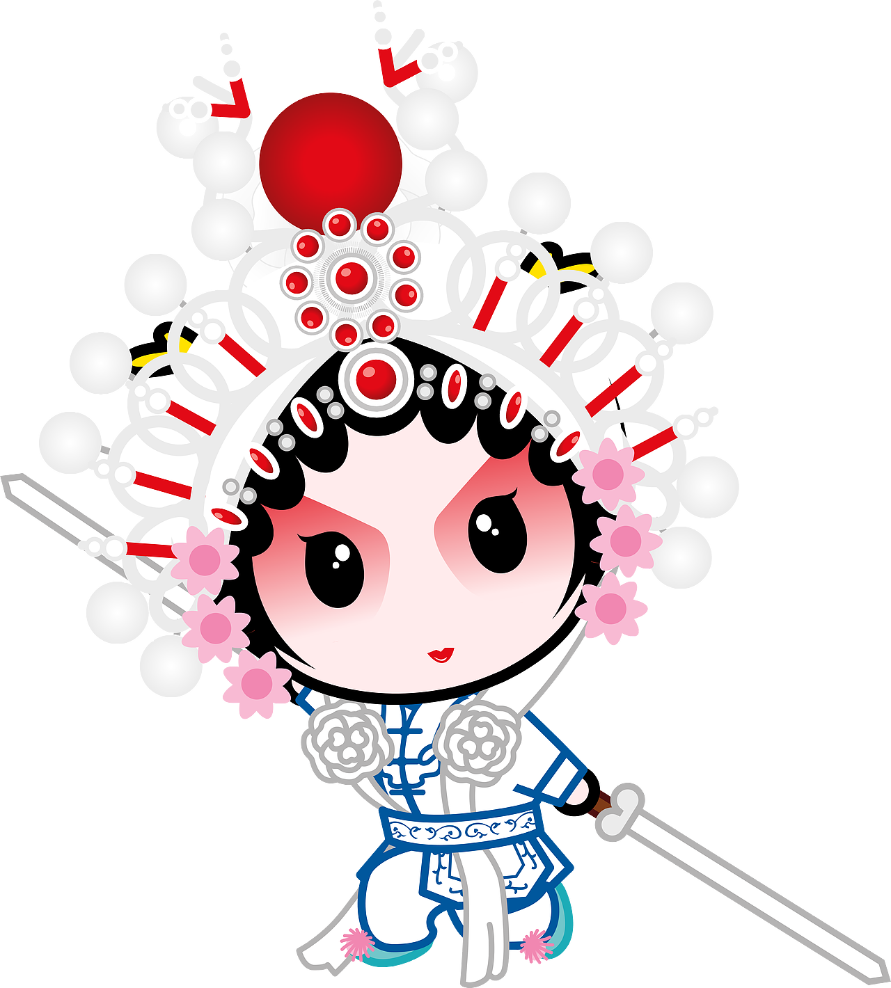 国粹京剧国粹宝贝q版京剧动漫卡通高清大图