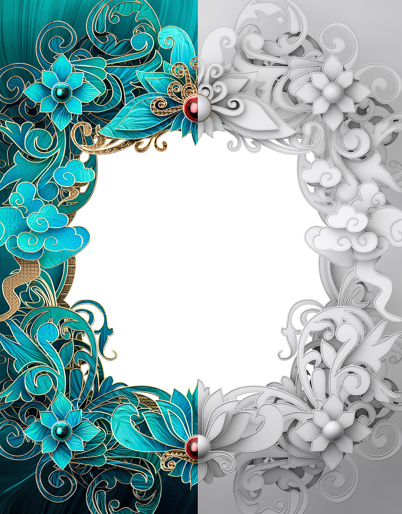 花纹边框设计_本便当-站酷zcool