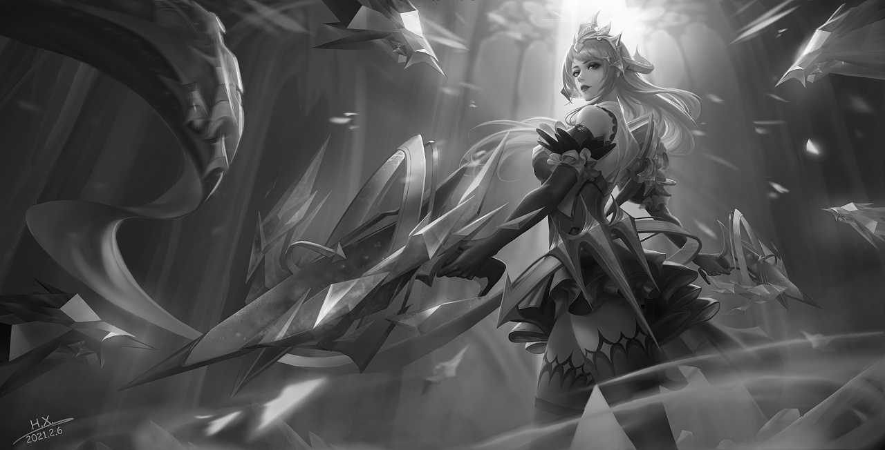 王者荣耀-虞姬-启明星使-贵族v8限定皮肤-同人