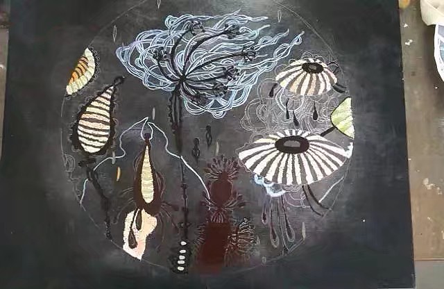 漆畫(huà)/漆藝（圖ZMjQ2MDgxMjIw） - 其他手工藝 - 站酷設(shè)計(jì)師Coin姑娘原創(chuàng)素材 - 站酷ZCOOL