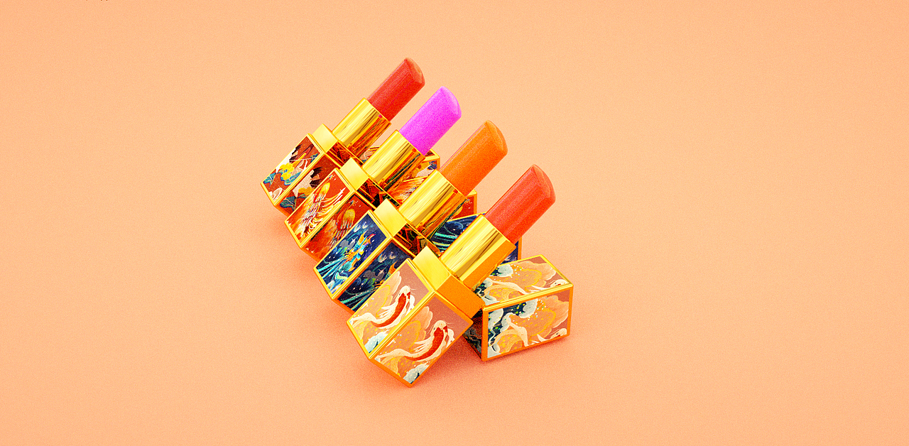 中国风口红（图ZMTkzMjEwMDA0） - 产品 - 站酷设计师_xiaopang原创素材 - 站酷ZCOOL