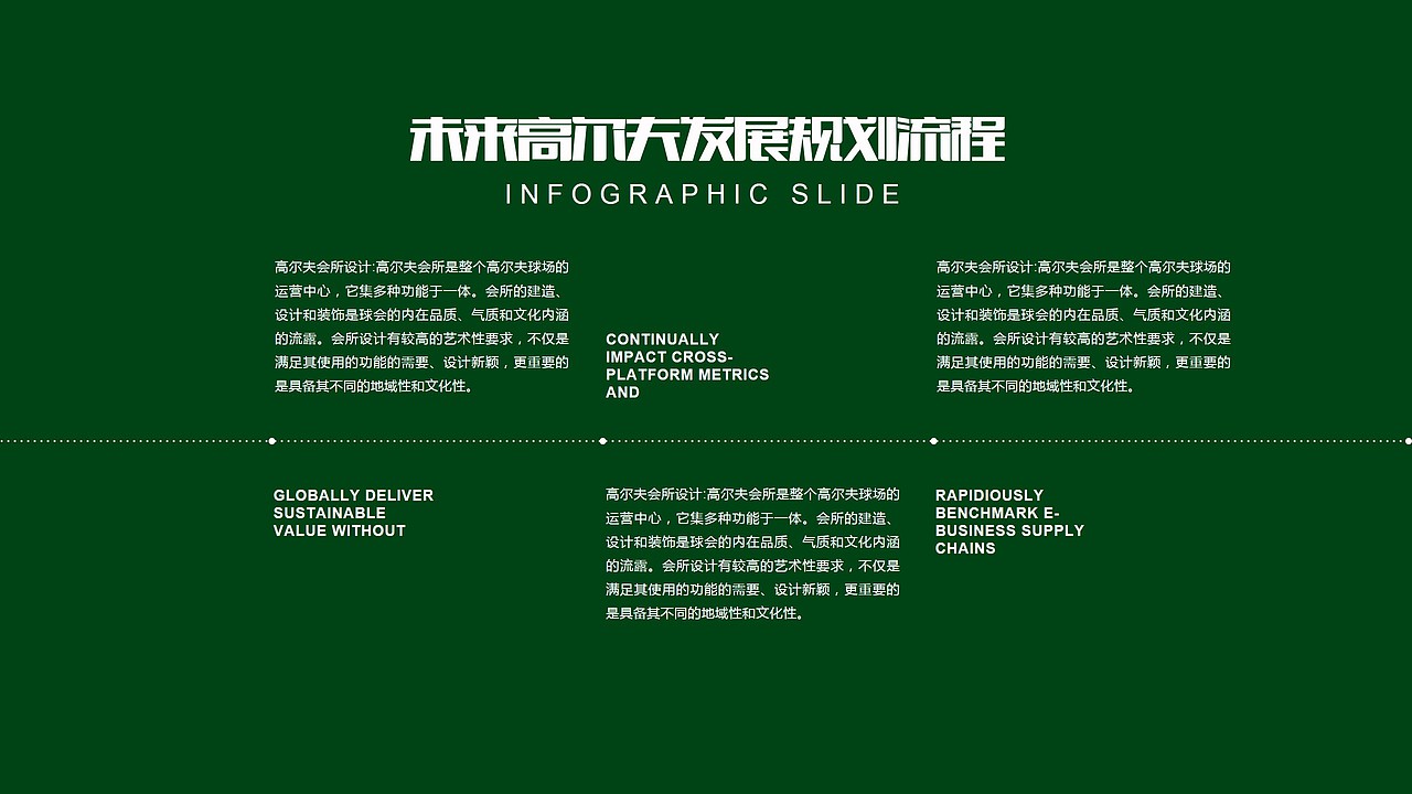 高尔夫会所休闲俱乐部品牌宣传PPT模板