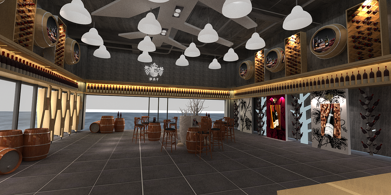 紅酒專賣店（圖ZNTQwODk0MzI=） - 家裝設(shè)計(jì) - 站酷設(shè)計(jì)師阿黃hy原創(chuàng)素材 - 站酷ZCOOL