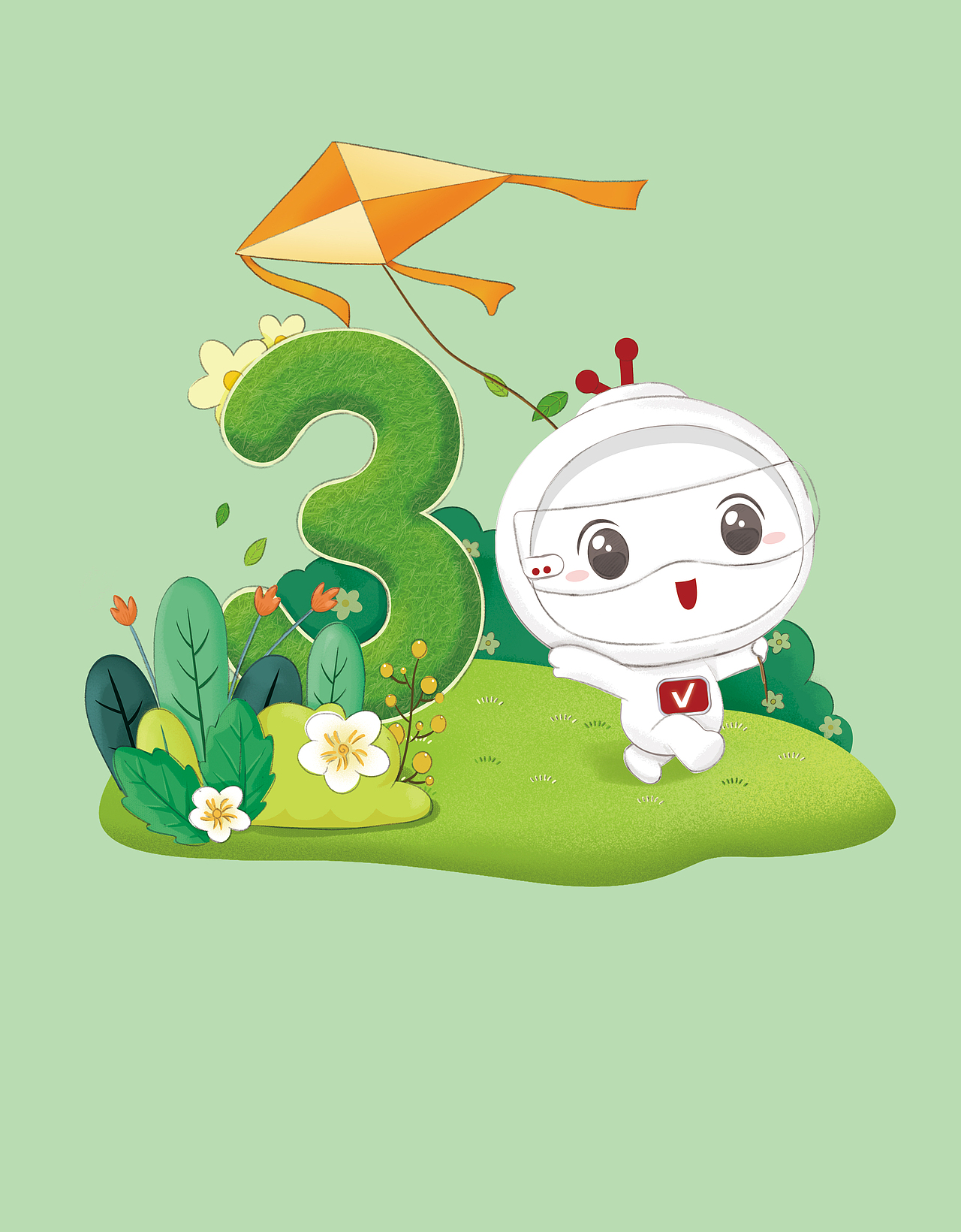 芯原微电子吉祥物设计及延展动作日历插画设计（图ZMjg5ODIwNDcy） - IP形象 - 站酷设计师骨头啃猫原创素材 - 站酷ZCOOL