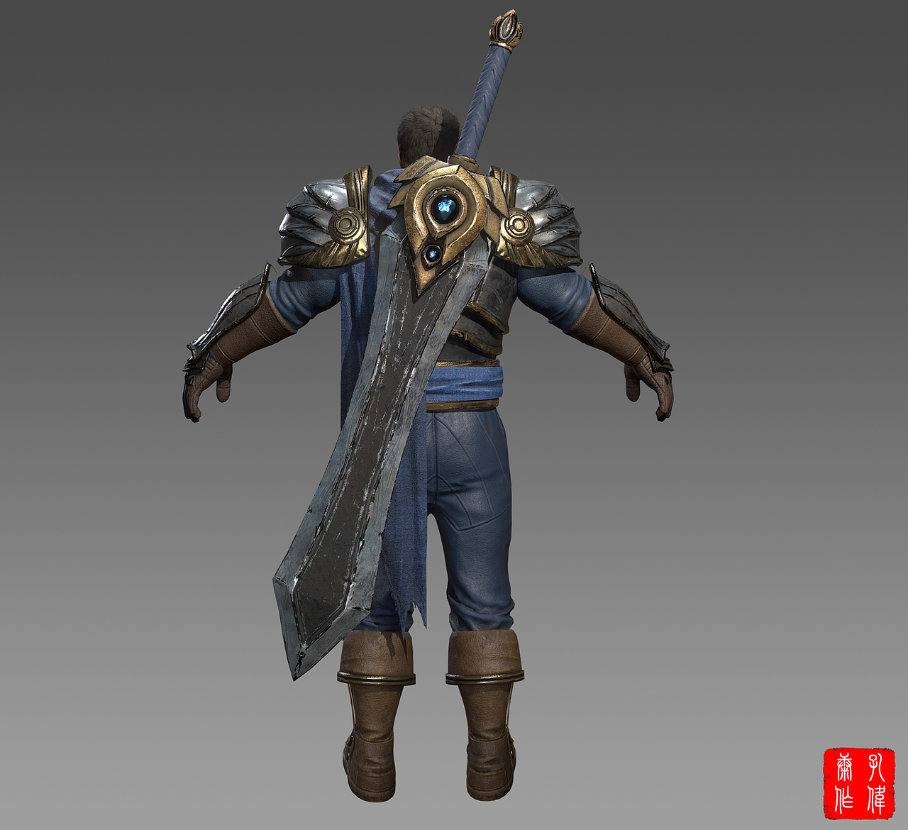 英雄联盟系列模型 德玛西亚之力——盖伦（图ZMjc4ODE3MTg4） - 人物/生物 - 站酷设计师B站康不理鸭原创素材 - 站酷ZCOOL