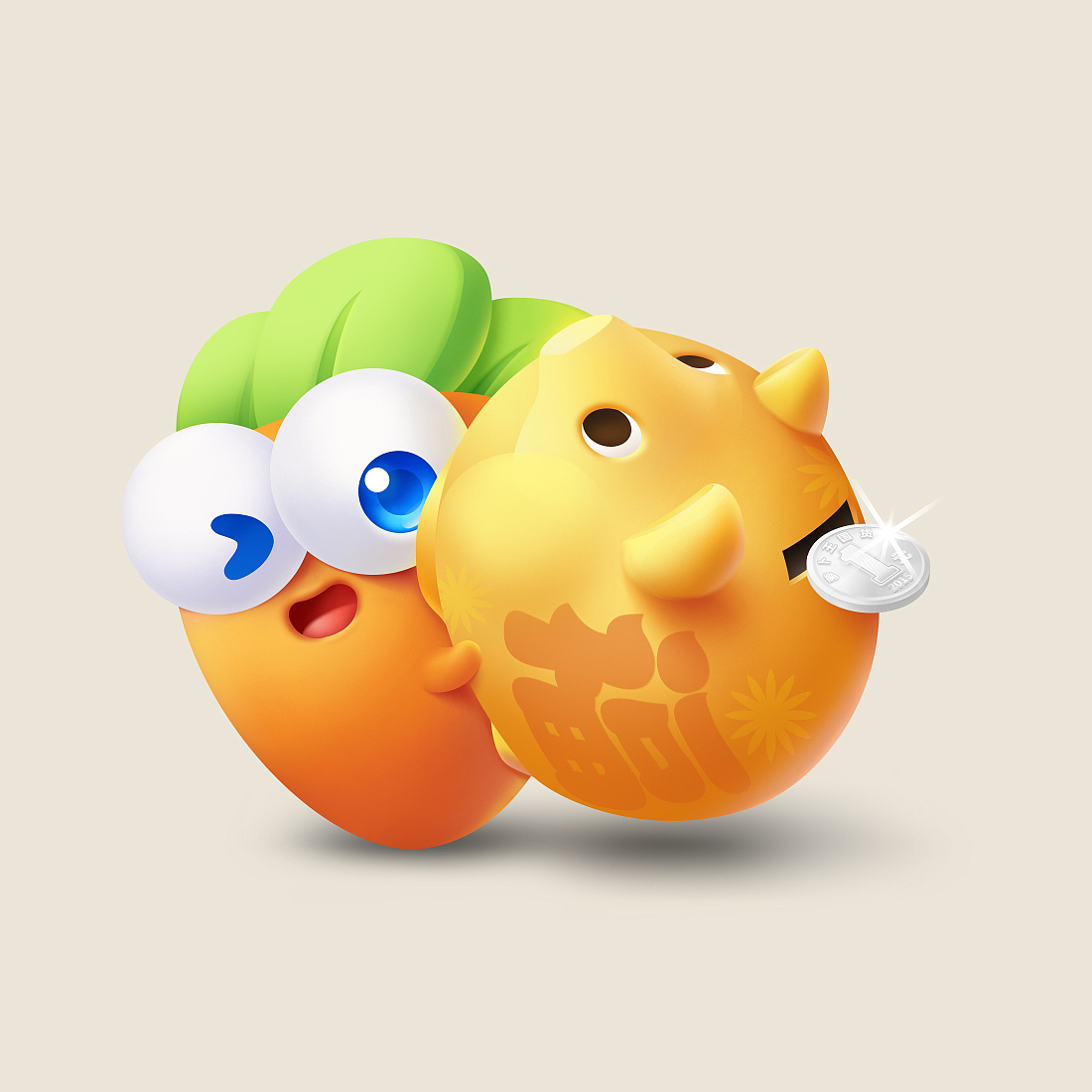 《保卫萝卜3》|插画|游戏原画|拉屎困难户_原创作品-站酷zcool