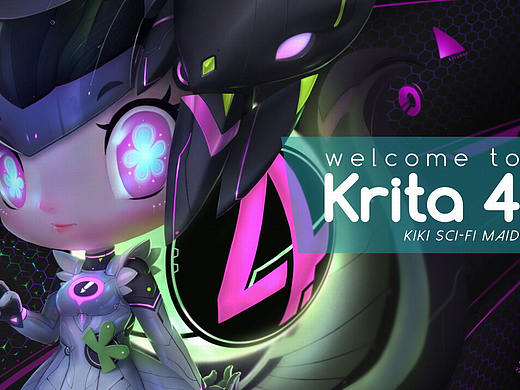 Welcome to Krita 4 -科幻女仆装 KIKI 