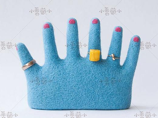 羊毛毡 戒指架 戳戳乐