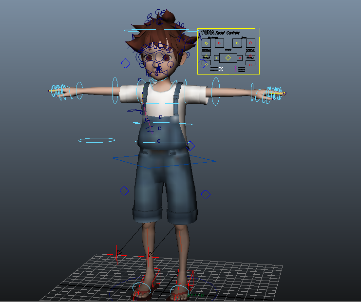 卡通人物maya男孩三维建模模型定制视频制作影视动画