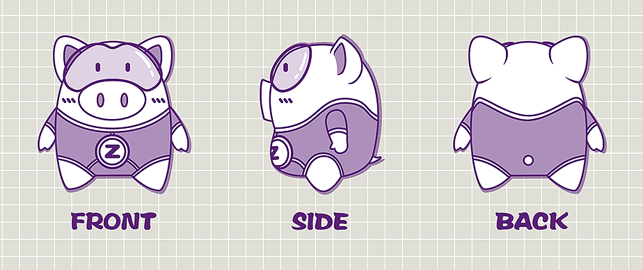 猪八戒网吉祥物设计（图ZNjg1NjY0Mjg=） - IP形象 - 站酷设计师荡魔天尊原创素材 - 站酷ZCOOL