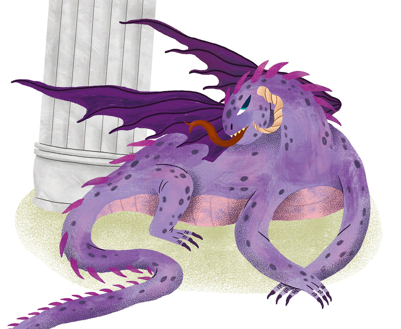 去年为小说七条龙配的插图