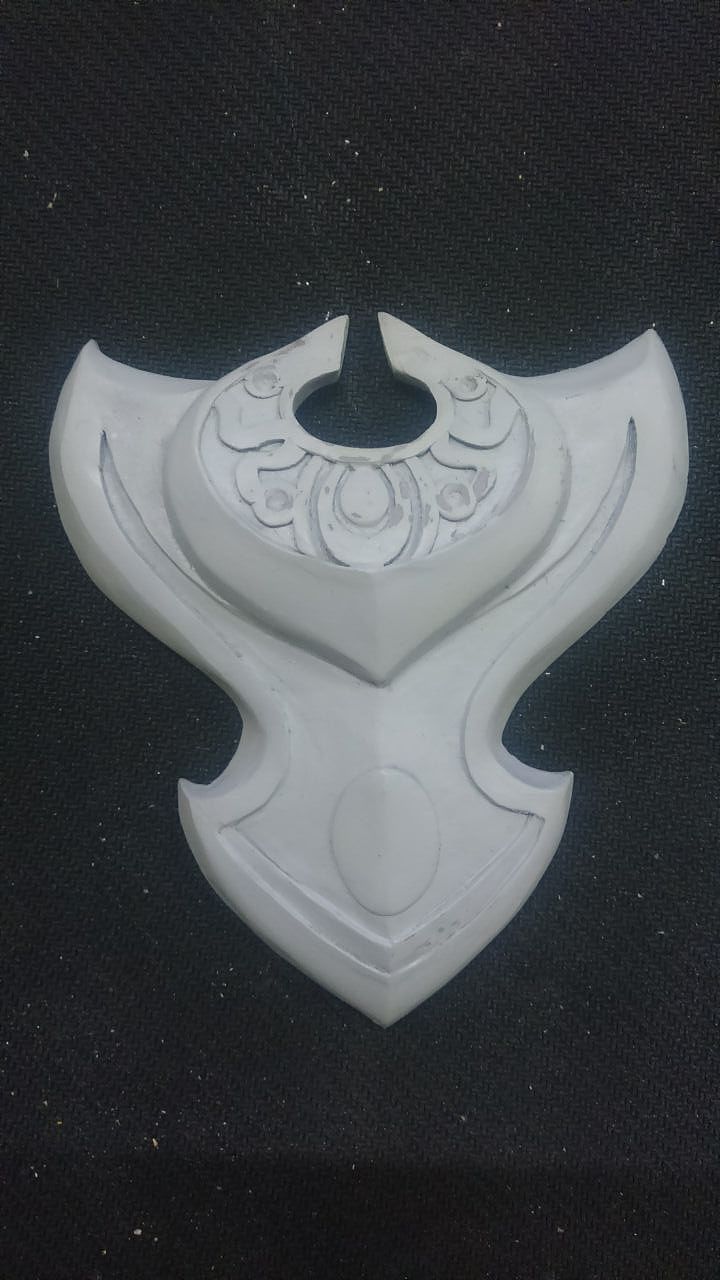 【狐狸】《魔兽世界》之无边黑暗之盾①雕刻制作过程（图ZNDEzODExNjQ=） - 手办/模玩 - 站酷设计师狐狸精小五原创素材 - 站酷ZCOOL