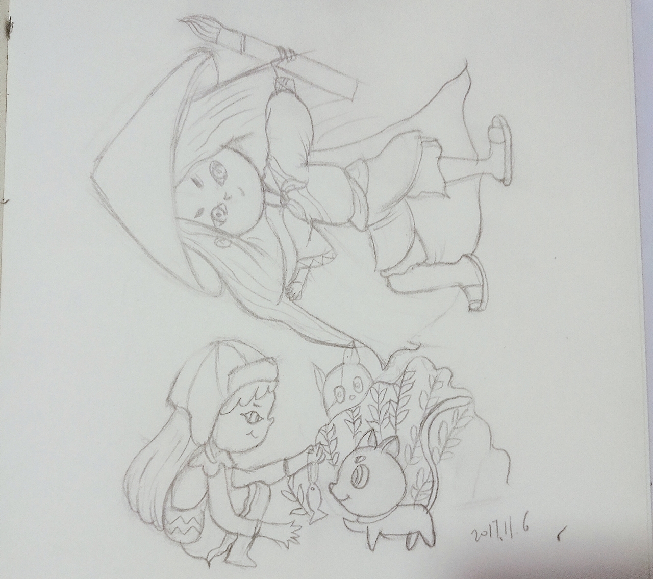 最近迷上了儿童插画（图ZOTYyMjgyMzI=） - 儿童插画 - 站酷设计师画画女工晚晚原创素材 - 站酷ZCOOL