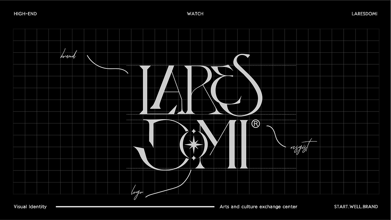 复古手表品牌LOGO-VI设计