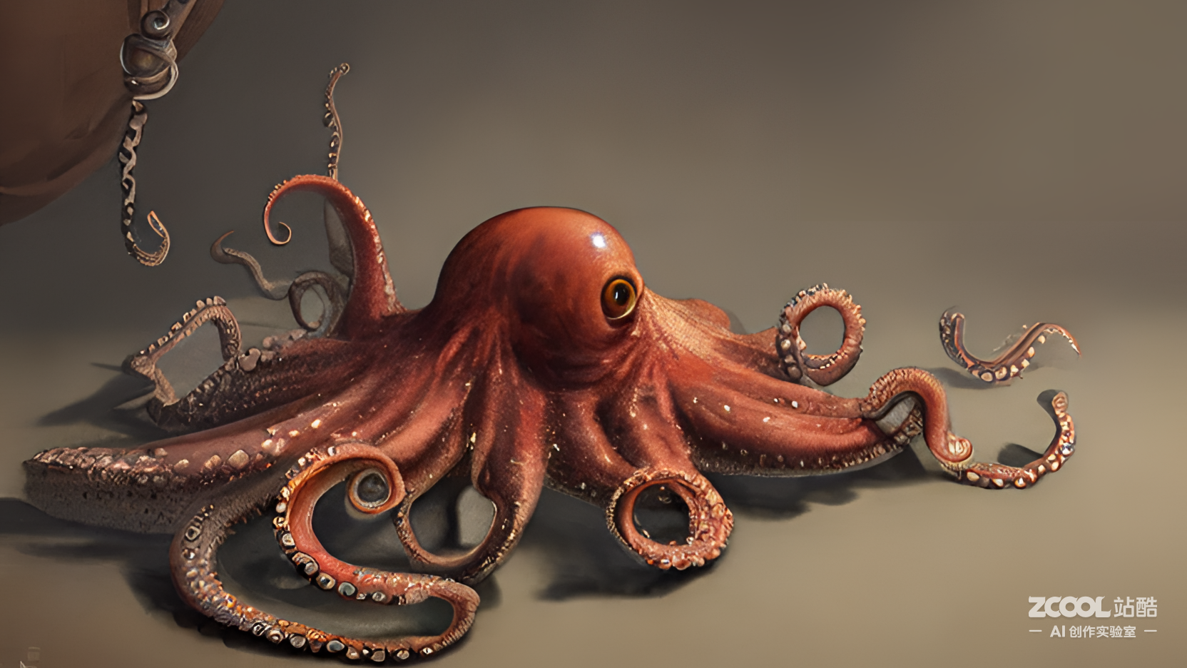 ai创作实验室#超写实章鱼