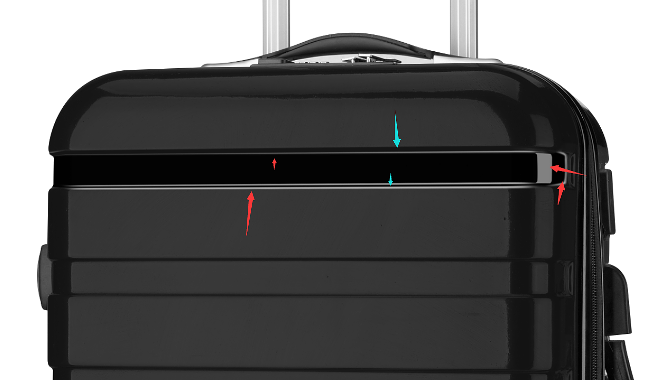 将刚刚填充的黑色降低透明度,可以看到箱子原始的轮廓,照着原来轮廓的位置进行高光、阴影的构建,注意反光的位置,不熟悉的可以观察原片的光位走向