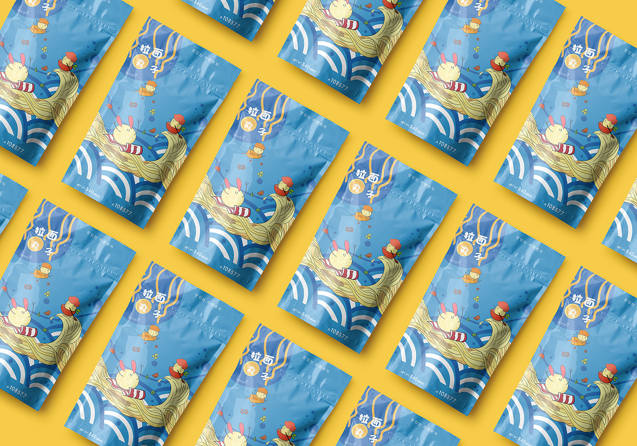 插画设计/商业插画 包装插画设计之拉面丸子