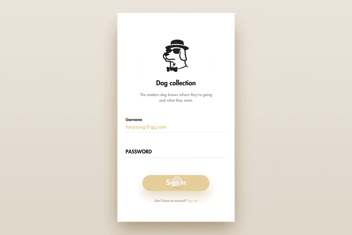 Dog collection APP（图ZNTQ2NjYyODQ=） - 主题/皮肤 - 站酷设计师孙启原创素材 - 站酷ZCOOL
