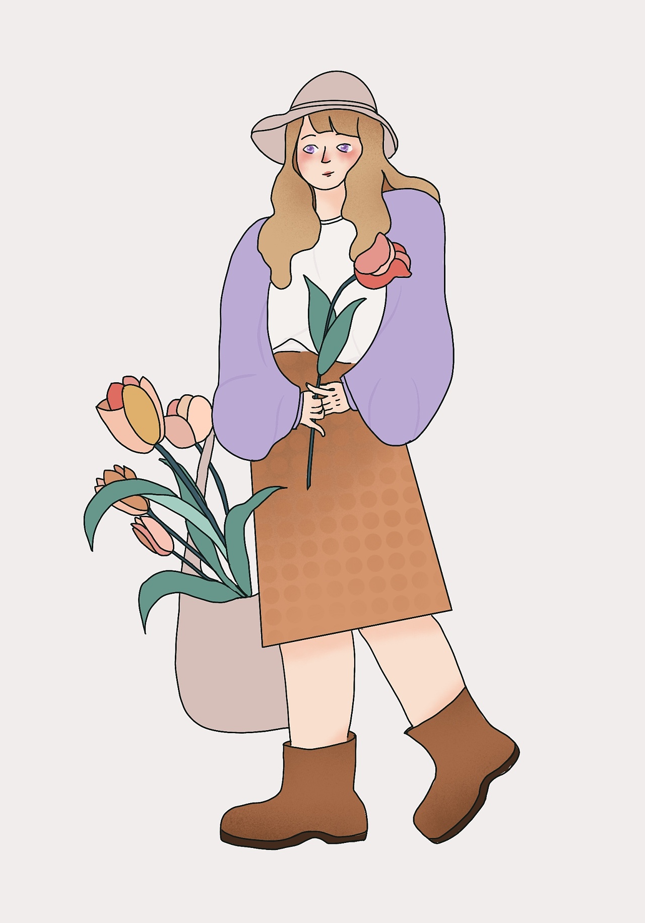 手绘简笔画人物速写|插画|创作习作|文静的熊 - 原创作品 - 站酷