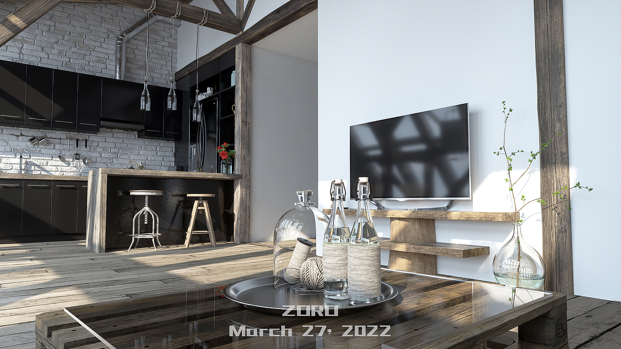 C4D室内测试渲染丨C4D丨个人作品案例（图ZMjk0NTA3NzY4） - 场景 - 站酷设计师Visual_Power_Ray原创素材 - 站酷ZCOOL