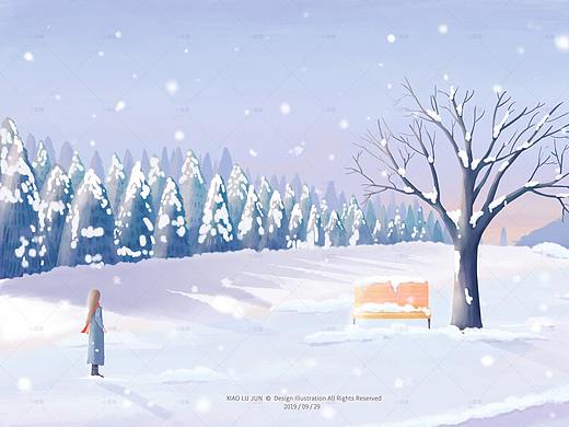 雪國（個(gè)人主頁-ZMzk1Njk2NzI=） - 商業(yè)插畫 - 站酷設(shè)計(jì)師拾荒小鹿菌原創(chuàng)素材 - 站酷ZCOOL