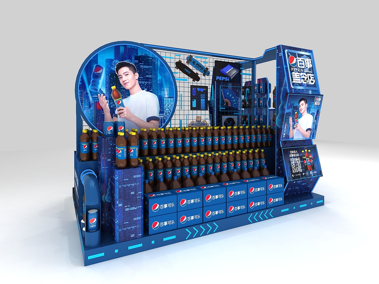 百事概念店地堆（图ZMjIyOTMwNjg0） - 其他三维 - 站酷设计师恐贱射击狮原创素材 - 站酷ZCOOL