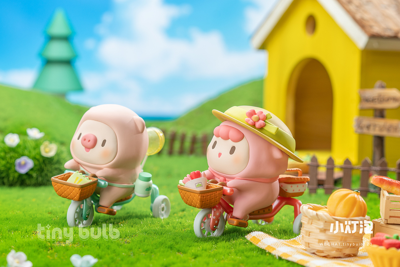 盲盒摄影 胖滚家族一起去郊游 名创优品 盲盒拍摄