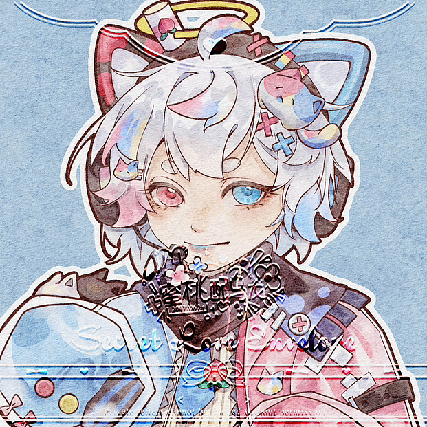 procreate水彩头像（图ZMzYxMjg3ODgw） - 创作习作 - 站酷设计师蜜桃配乌龙原创素材 - 站酷ZCOOL