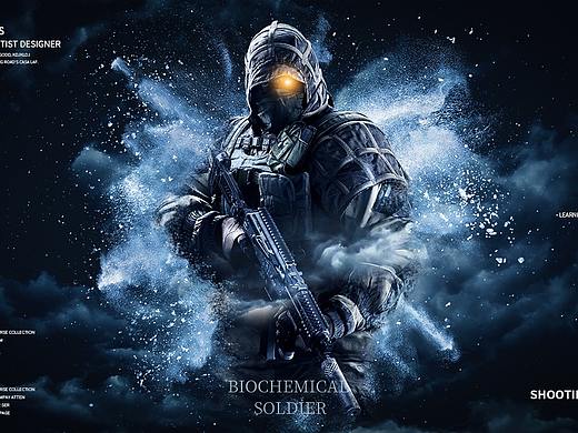 2019.09.20 爆炸粉尘游戏人物特效海报制作练习