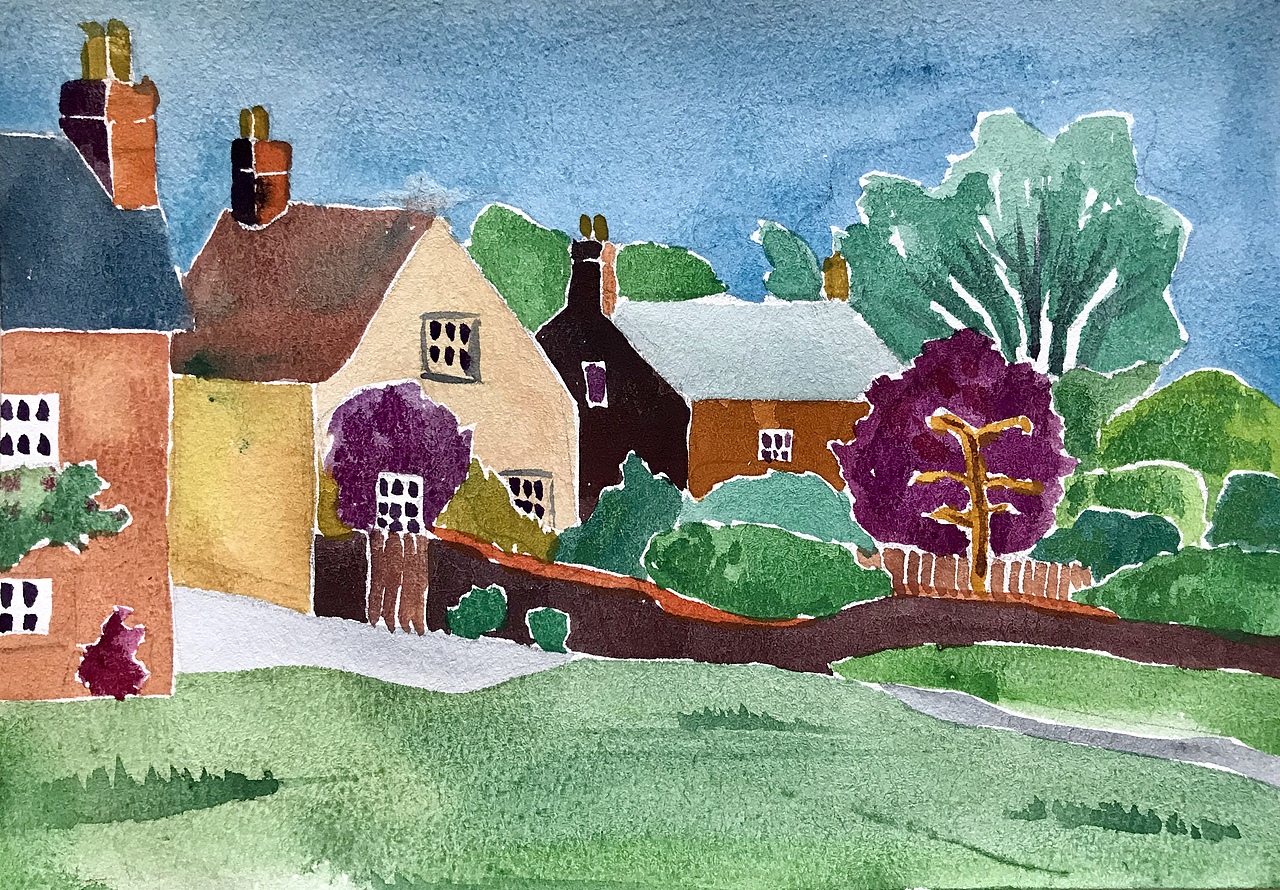 水彩风景|插画|创作习作|姬贺_原创作品-站酷zcool