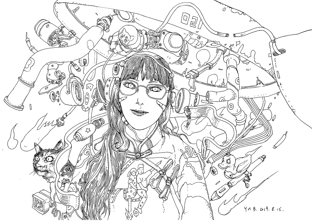 《权利的游戏》人物线稿练习ipad绘画标签速写赛博朋克ipadprocreate