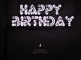 生日快樂(lè) C4D霓虹燈小動(dòng)畫(huà)練習(xí)