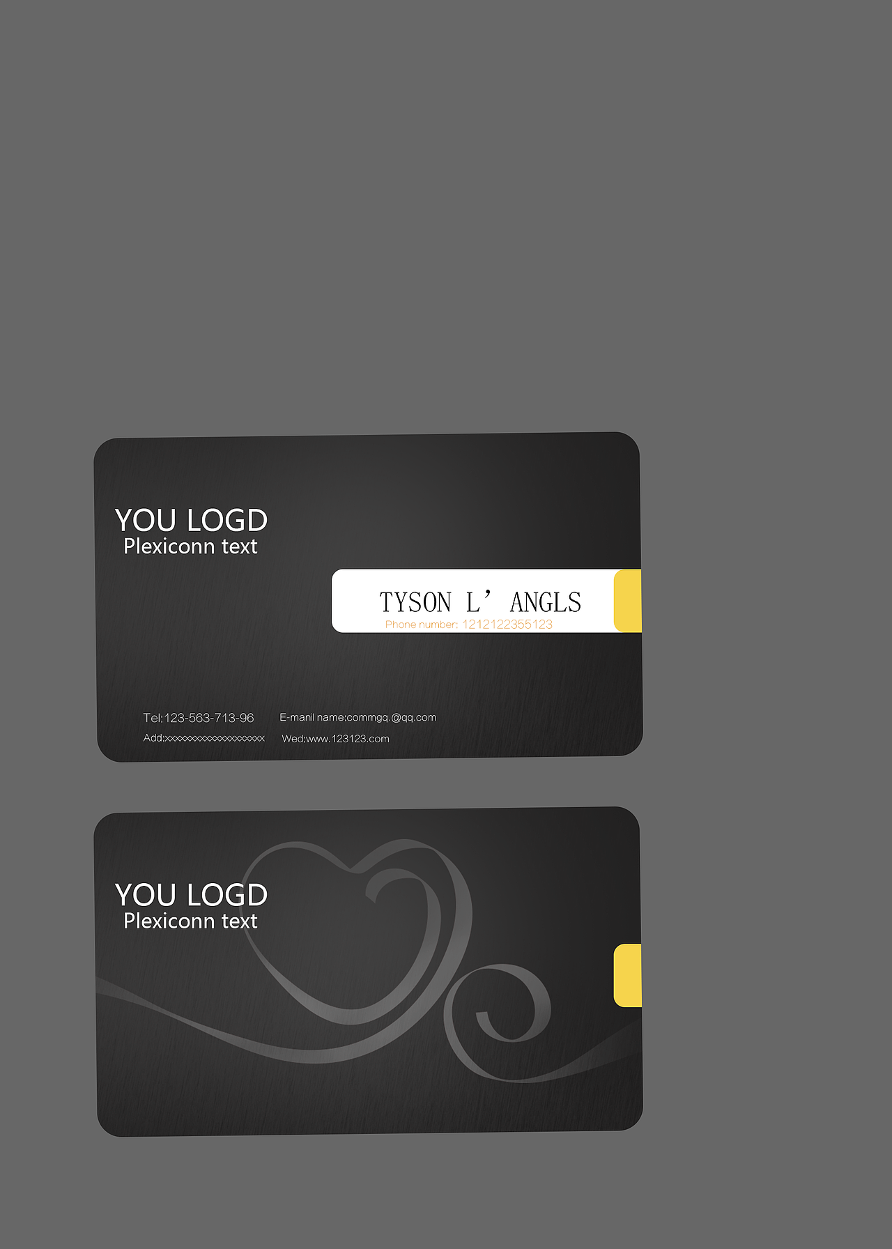 自己做的名片设计