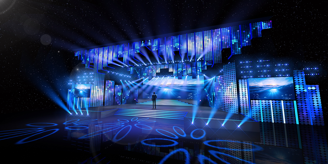 《扶贫晚会》舞美设计