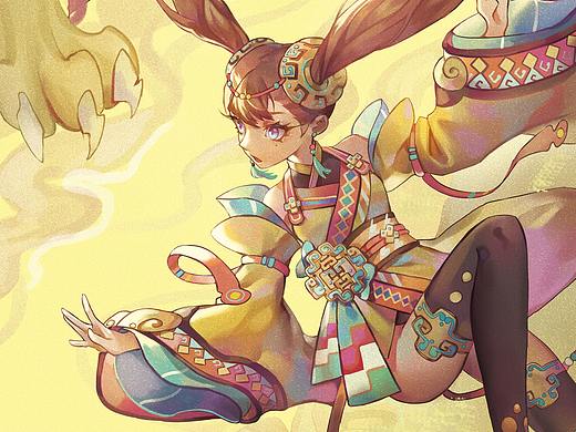 【铁皮人CG艺术】插画班“古代文物拟人”练习