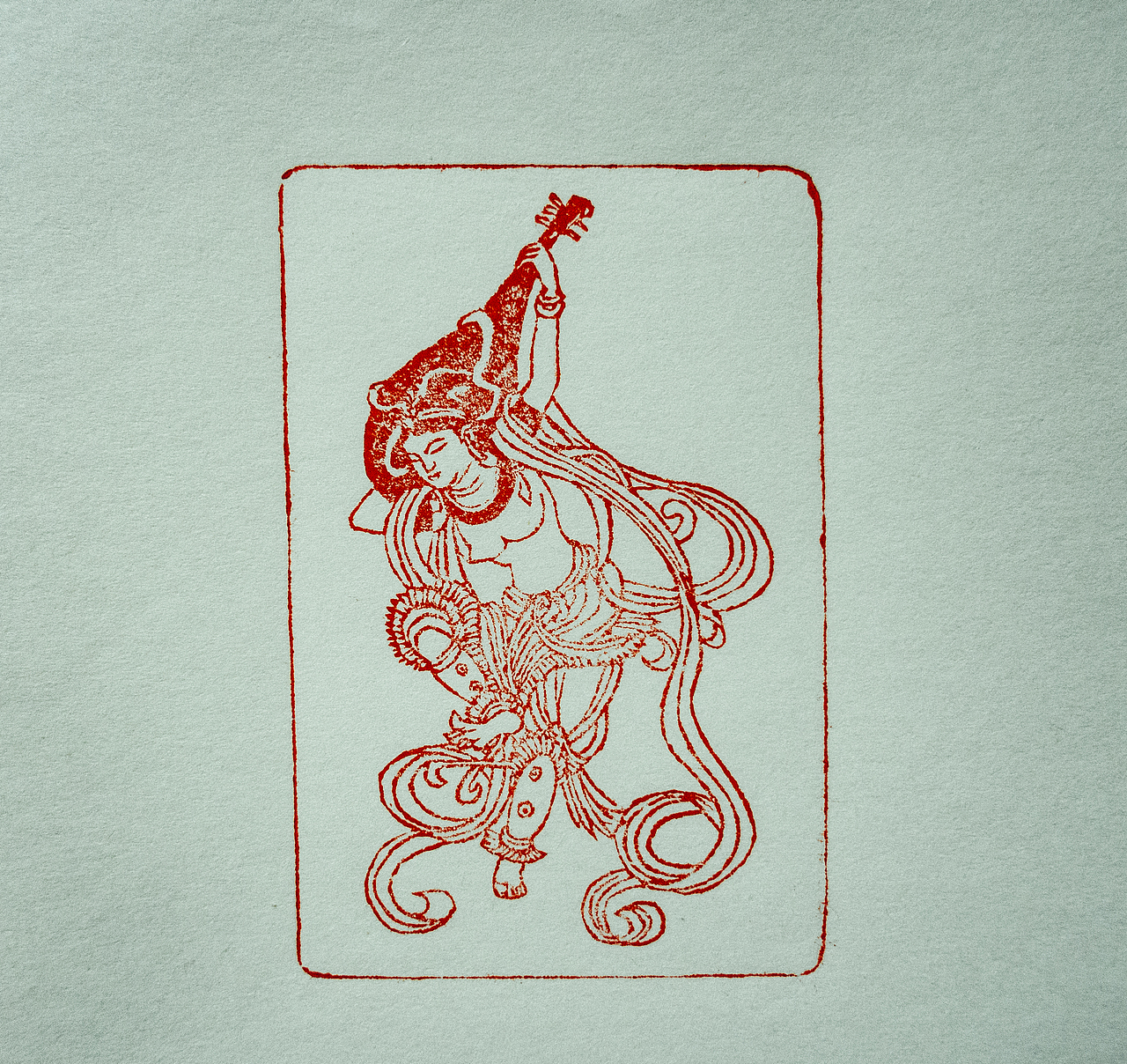 篆刻图印章经典的敦煌莫高窟作品反弹琵琶