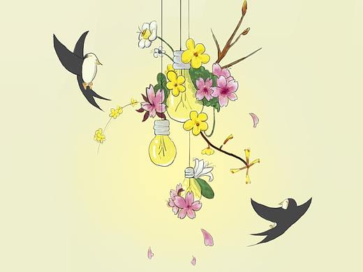 春天（個(gè)人主頁-ZNDA1OTAxODA=） - 創(chuàng)作習(xí)作 - 站酷設(shè)計(jì)師悪魔呦原創(chuàng)素材 - 站酷ZCOOL