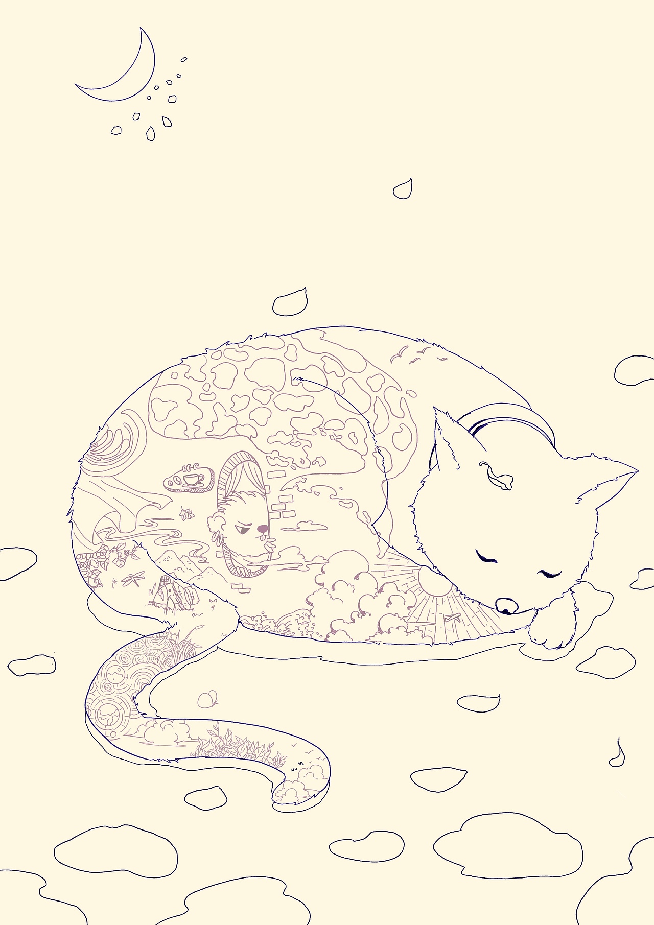 夢 摩卡 夢（圖ZMjU5MTYwMDYw） - 藝術(shù)插畫 - 站酷設(shè)計師冬鮚原創(chuàng)素材 - 站酷ZCOOL