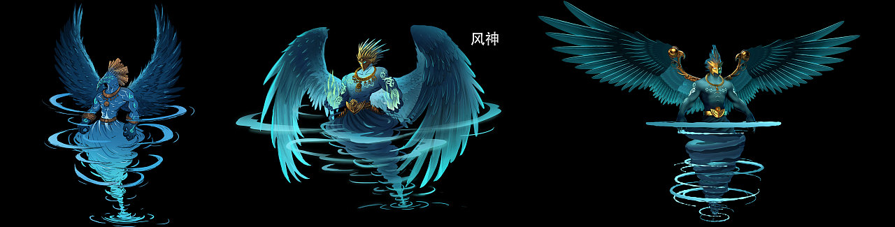 大地五神- 风神 月神 水神 大地神 火神（图ZMjkzMjExOTky） - 动画/影视 - 站酷设计师黑丽子原创素材 - 站酷ZCOOL