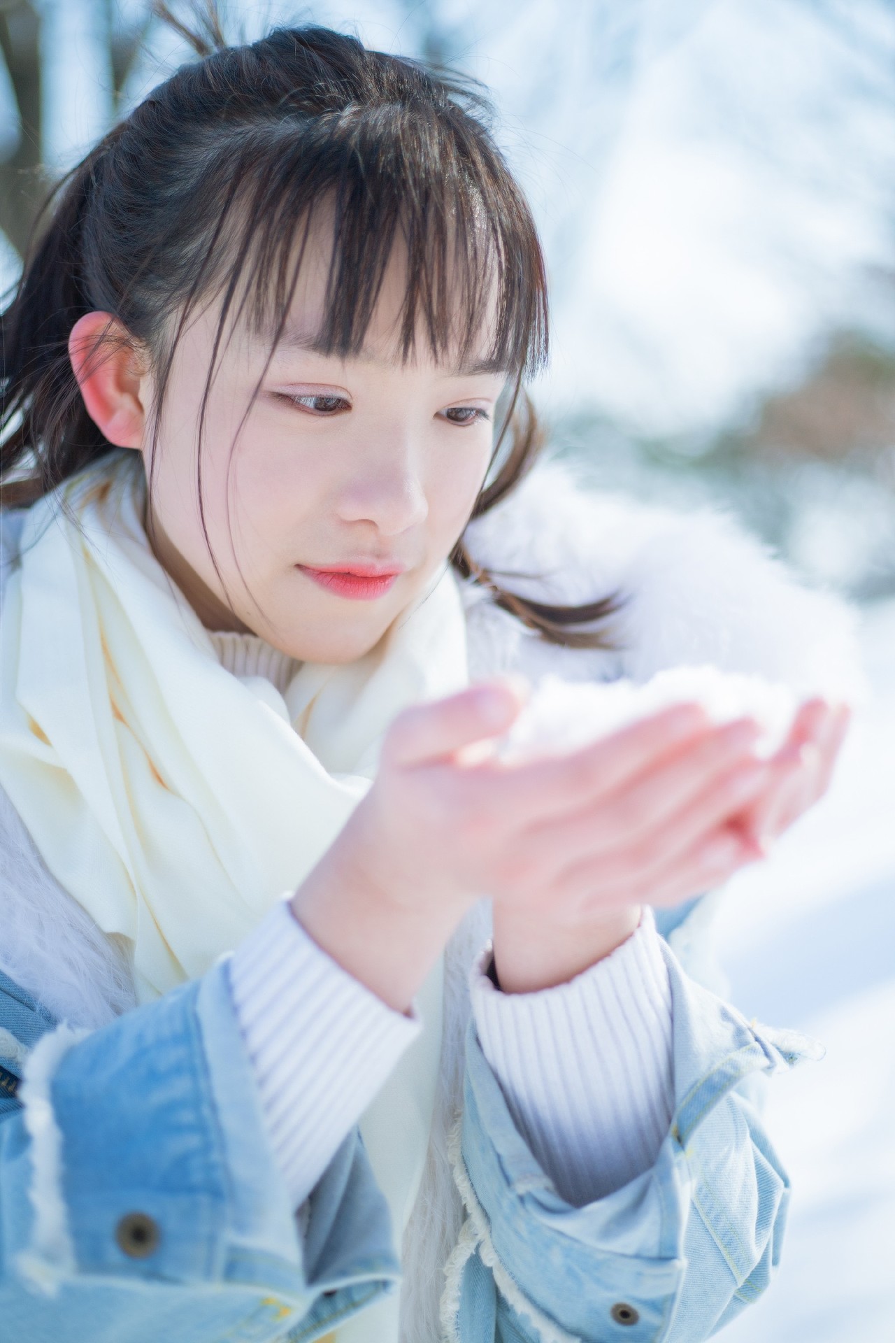 蓝色的冬天（图ZMTA0MjI4MjI0） - 人像摄影 - 站酷设计师翻滚的橙子原创素材 - 站酷ZCOOL