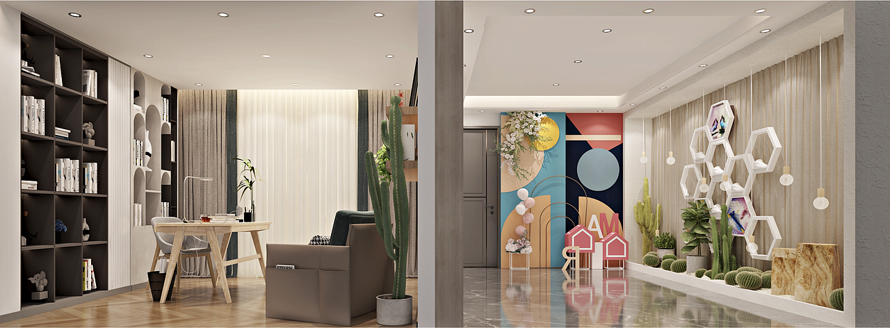 直播间设计方案（图ZMjkzODczNDc2） - 商业空间设计 - 站酷设计师炜彤设计事务所原创素材 - 站酷ZCOOL