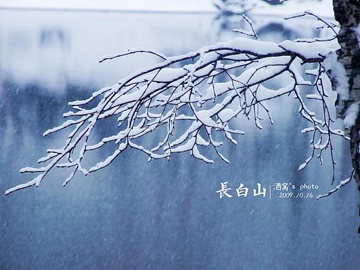 长白山初雪
