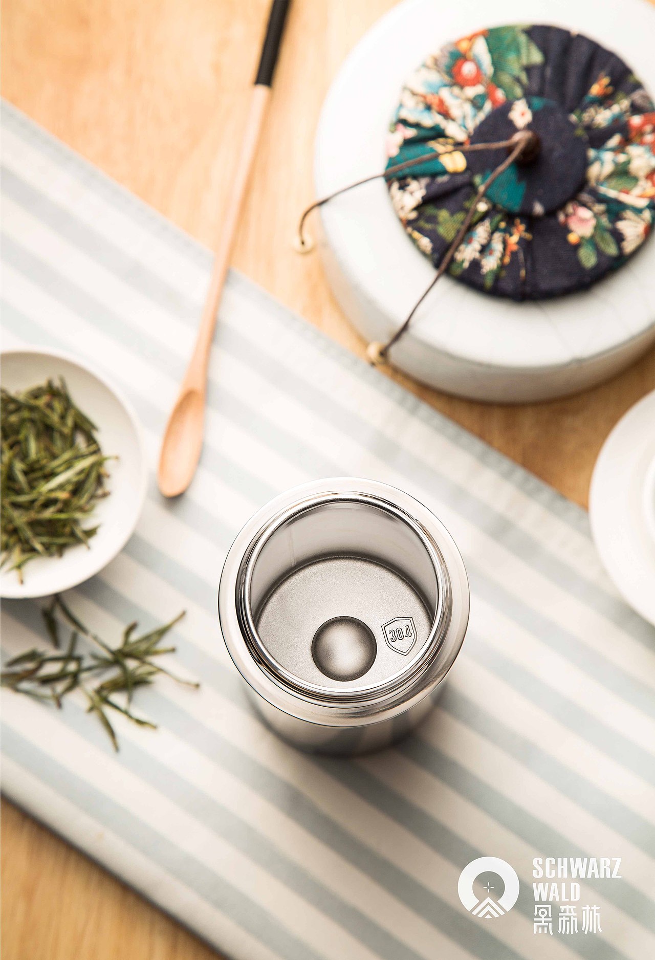 照片泡茶保温杯